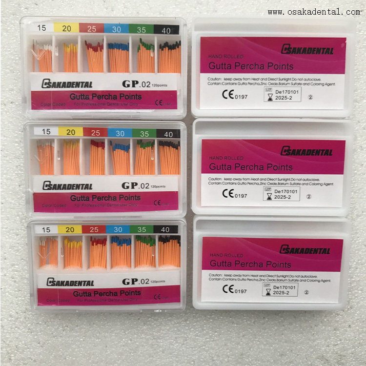 Dental Filling Material 02 Taper Gutta Percha Points