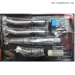 Complete high speed and low speed dental handpiece set