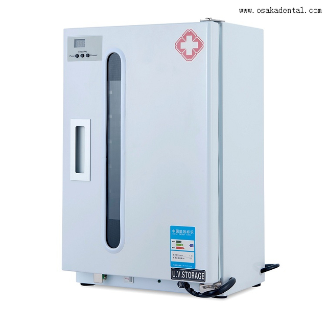 Dental UV Sterilizer Single Door with Timing And Ozone with 10 Stainless Tray