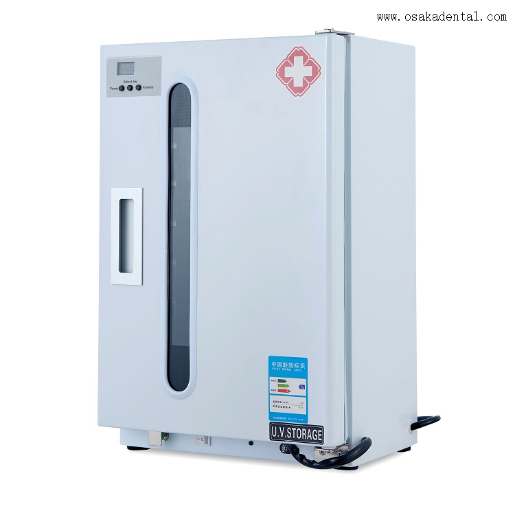 Dental UV Sterilizer Single Door with Timing And Ozone with 10 Stainless Tray