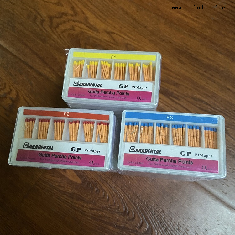 Osakadent Dental Protaper Gutta Percha Points F1 F2 F3 with mm Mark