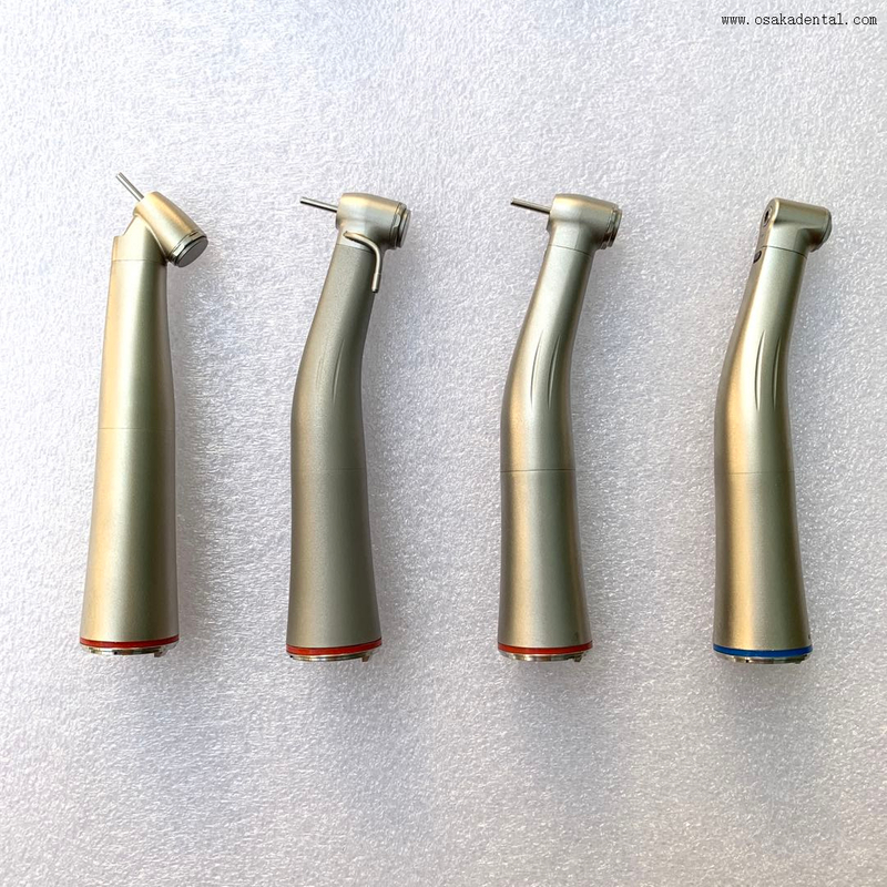 Dental Increasing 1:5 Red Contra Angle Handpiece With Fiber Optic Light for Dental Handpiece Replacement