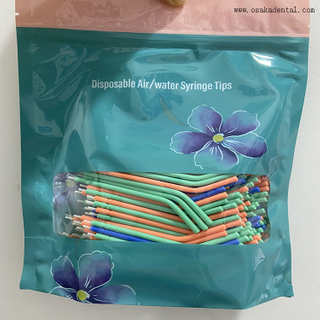 Dental Disposable Plastic Colorful Air Water Syringe Tips