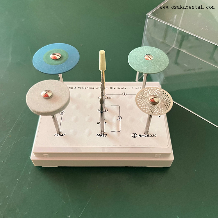 Polishing Dental Grinding Burs HP Low Speed Burs Kit 3A08
