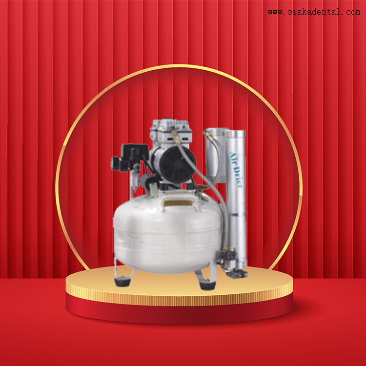 Dental air compressor with dryer