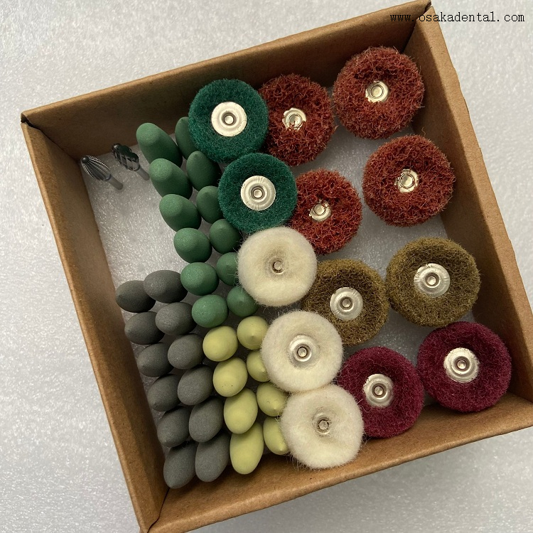 Grinding And Polishing Kits for Dental Lab Use for Acrylic/plastic/flexsoft 3A04