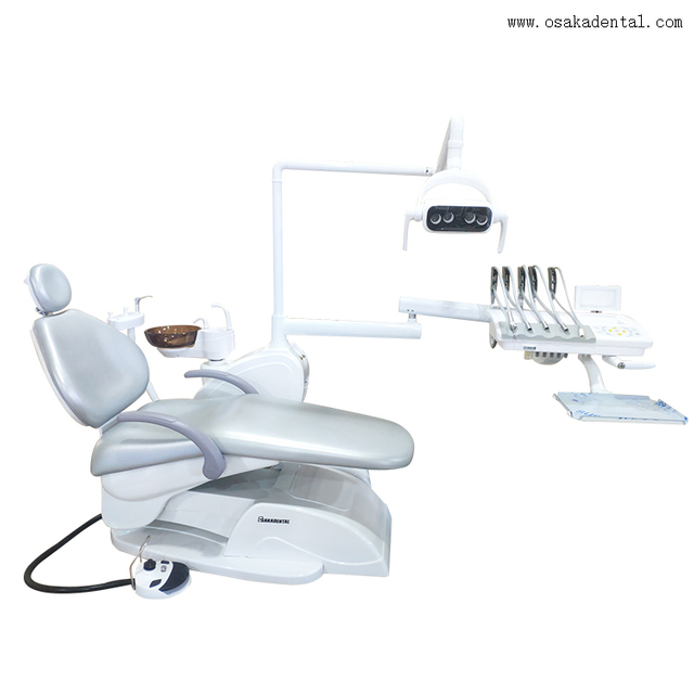 Dental chair with uphold tray 