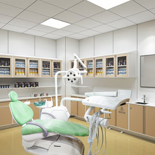 Apple Green Dental Chair Unit with Big and Soft Seat