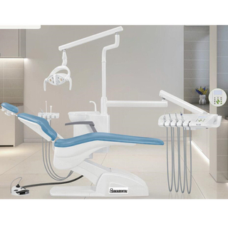 Simple Dental Patient Chair Unit with 6 Led Lamp