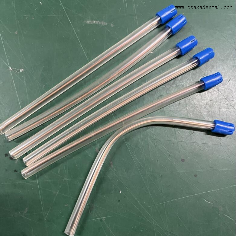 Disposable Transparent Saliva Injector for Dental Suction