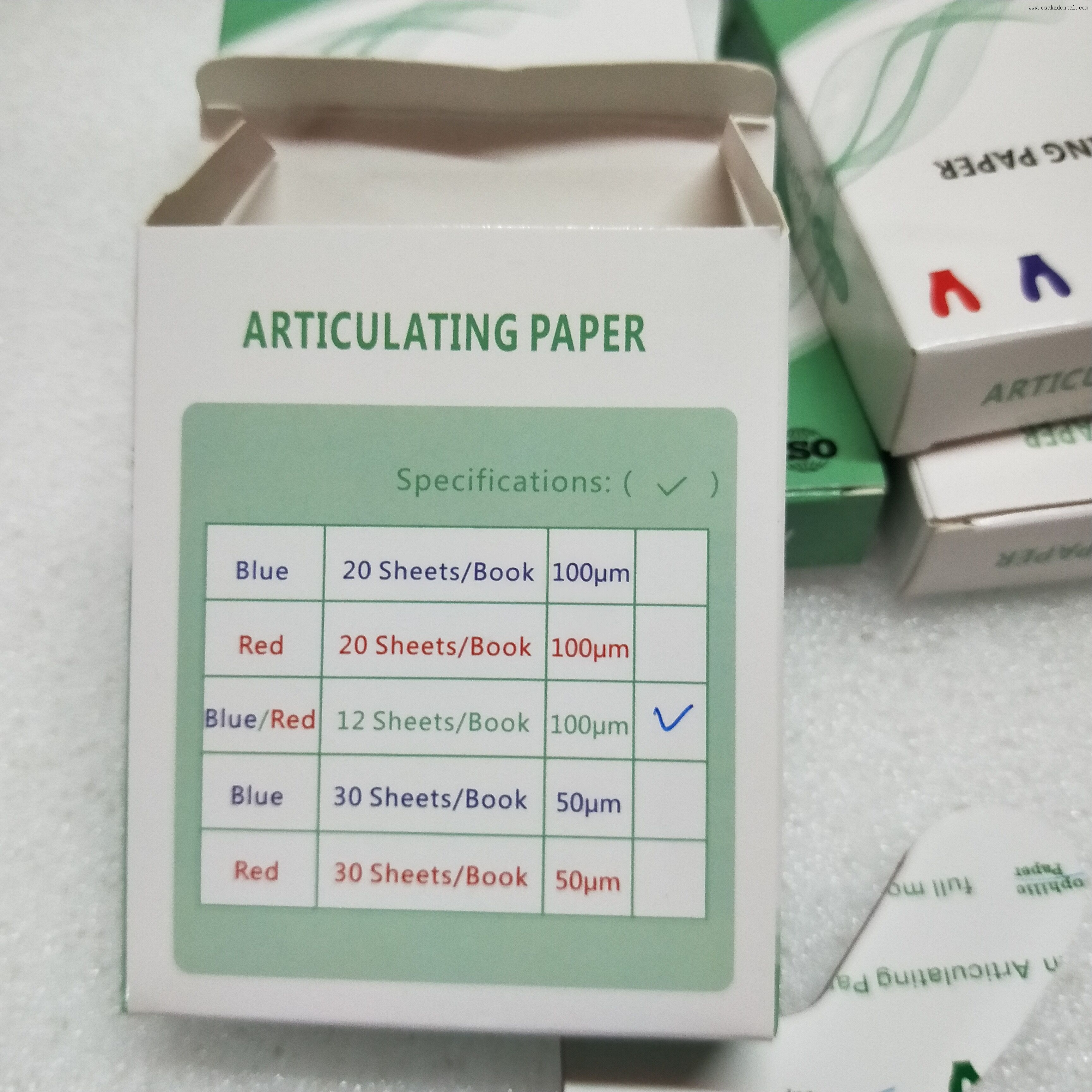 Dental Material Dental Full Mouth Articulating Paper 