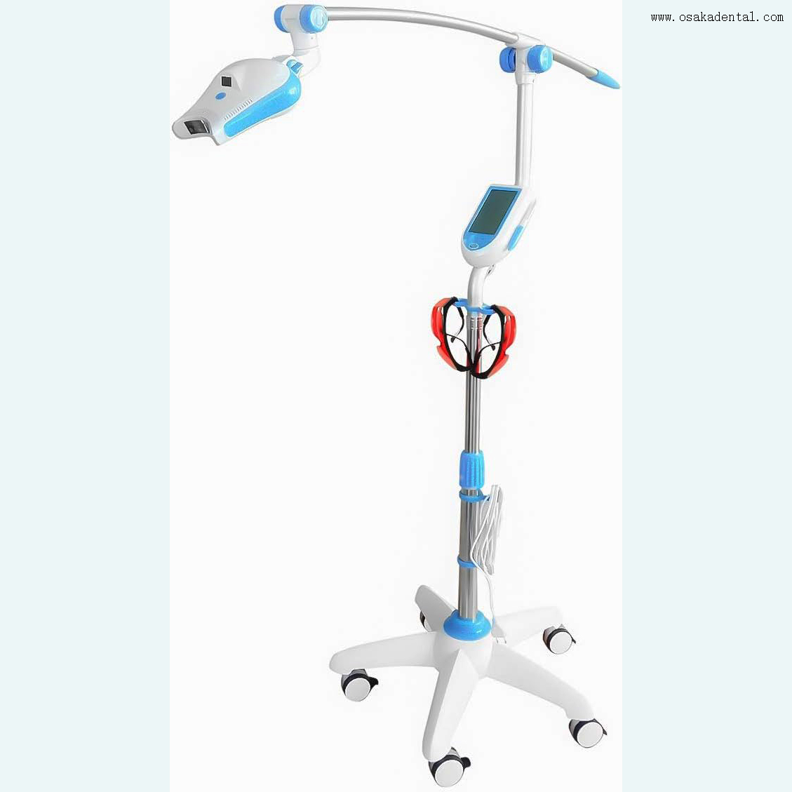 Digital Display panel Mobie teeth whitening lamp with wheel