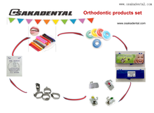 Power Chain Ligature Tie Niti Archwire Molar Bands Buccal Tube Orthodontic Brackets Set