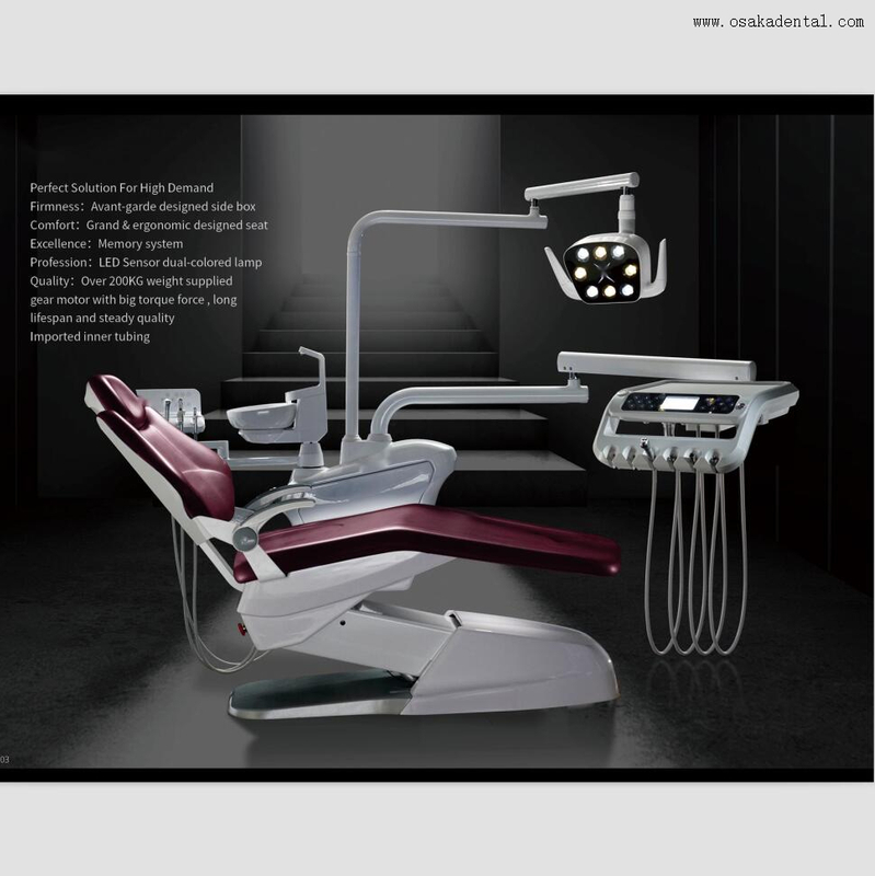 New Style LED Light Dental Chair with Solid Metal Base OSA-S3