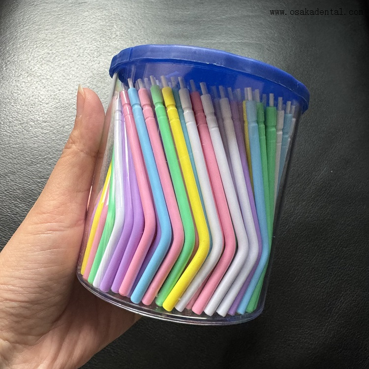 Dental Disposable Colorful Syringe Tips Bottle Package