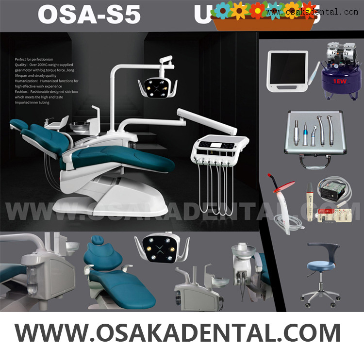 Stable quality Dental Unit for Clinic use Soft and big seat Dental Chair with full option for dental clinic use