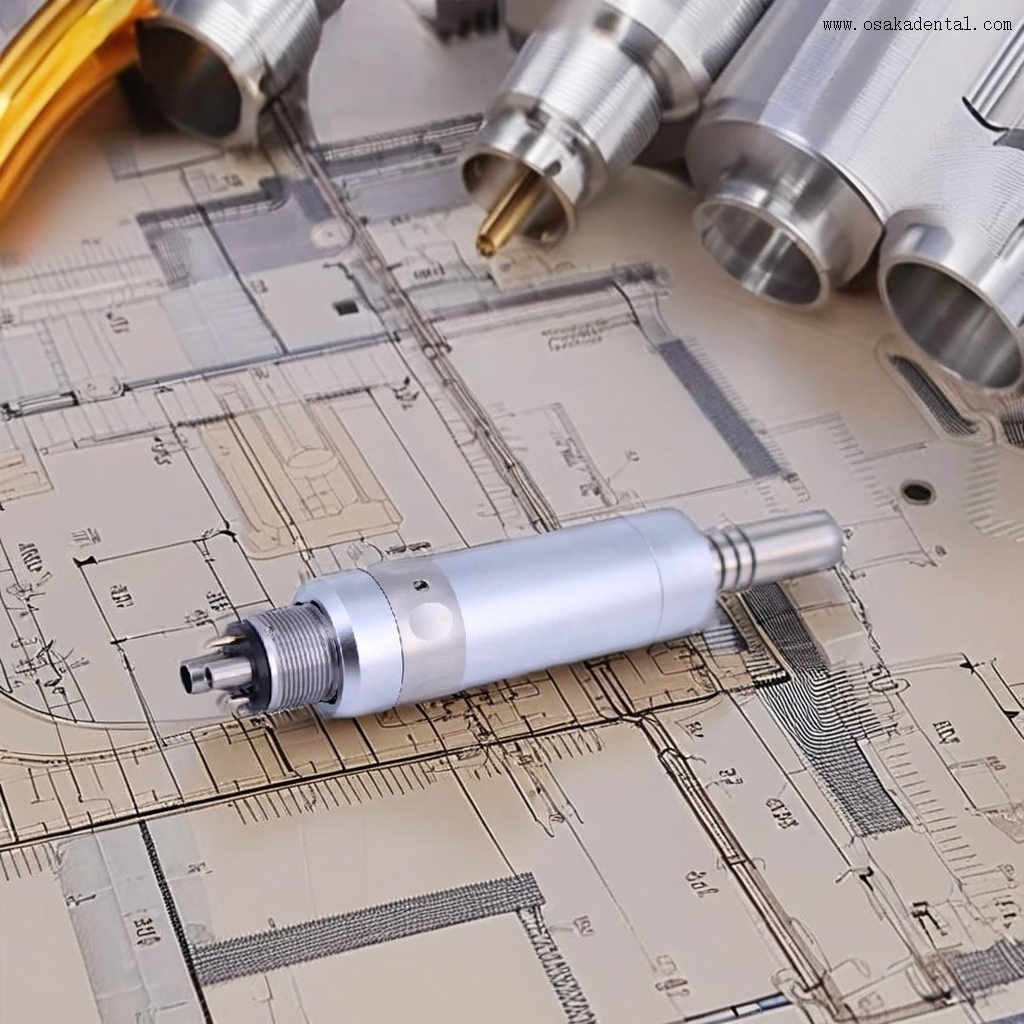 Dental Air motor with fiber optical 6 holes
