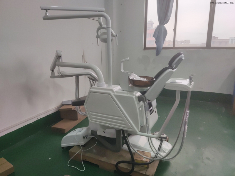 High-Quality Dental Chair with Advanced LED Light and Multi-Functional Foot Pedal