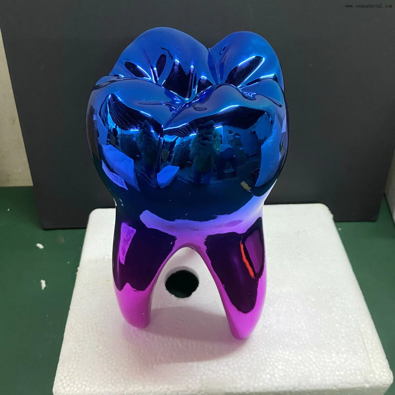 3D Resin Tooth Sculpture - Modern Dental Art Decor for Dental Clinic