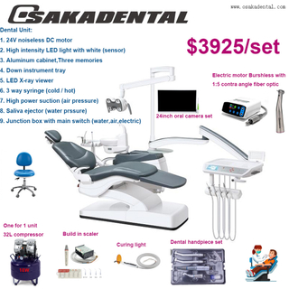 Luxury Dental Chair Full Set With Oral Camera Touch Screen Computer Set