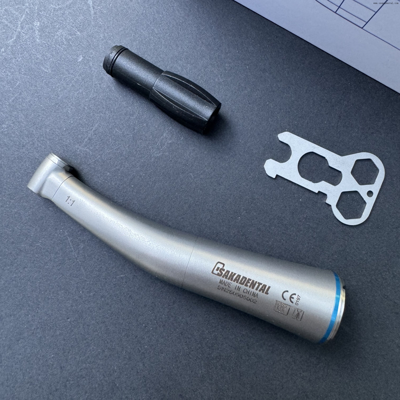 Dental 1:1 Fiber Optic Contra Angle for RA Burs Or FG Burs