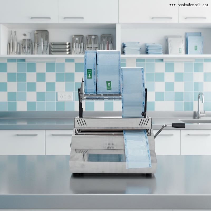 Dental Autoclave Sterilization Pouch Roll Sealer Dental Seal Pouch Sealing Machine Sealing Machine for Dental Clinic