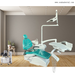 Dental chair with strong arm and dental air compressor with air dryer