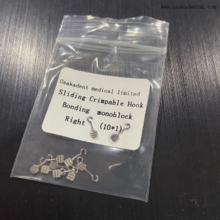 Dental Orthodontic Sliding Crimpable Hook Bonding Monoblock Right