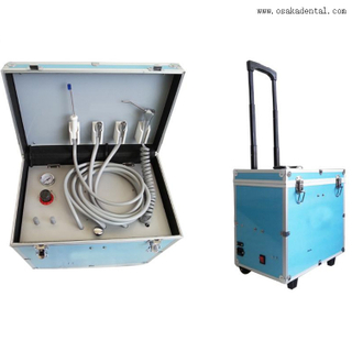 Simple Portable Dental Turbine with Builtin Air Compressor