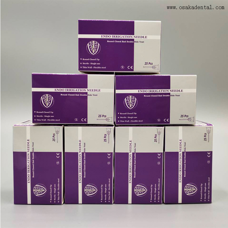 Dental Irrigation Needles with Double Side Vent