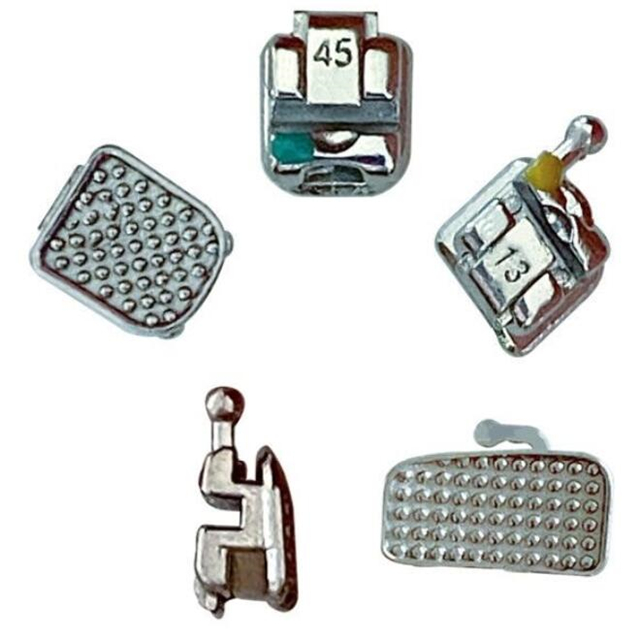 Dental Orthodontic Self-Ligating Metal Bracket .