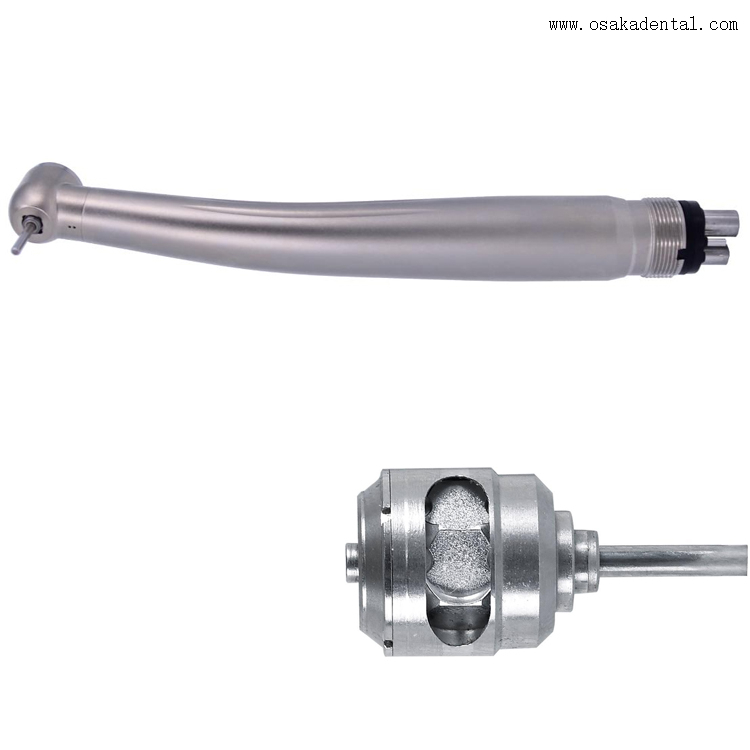 Dental titanium body handpiece Standard head handpiece dental Anti-retraction standard push button high speed handpiece