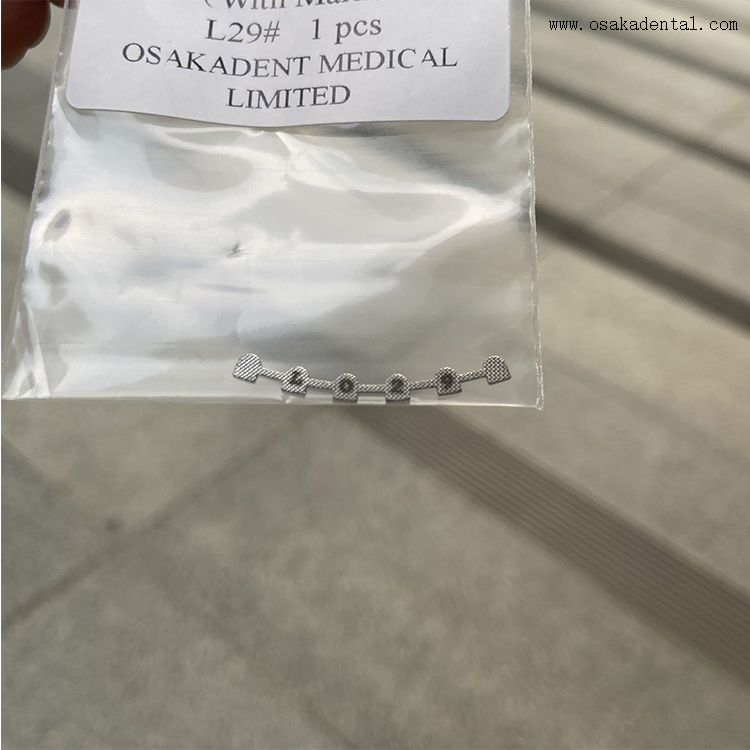 Dental Orthodontic Lingual Retainer Bonding Splints with Mark