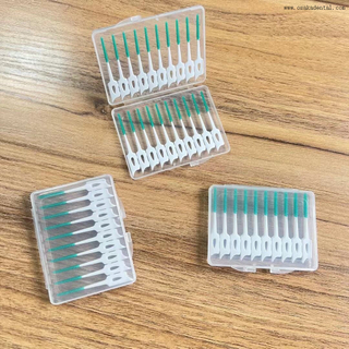Cheap Oral Care Cleaning Interdental Toothpick Boxed Interdental Brush For Home Use Silicone Interdental Brush