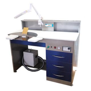Stainless Steel Cabinet Dental Workstation for Single Person with Acrylic Table and air Vacuum