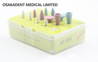 Dental Rubber Polisher Composite Resin Polising Burs Kit OSA-4110V
