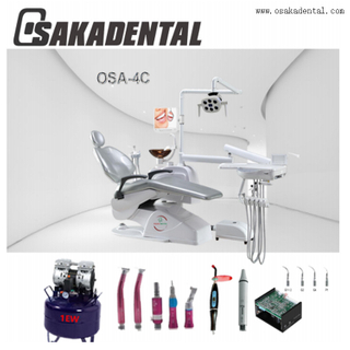Comfortable Cover Dental Chair With dental oral camera and 17 inches monitor
