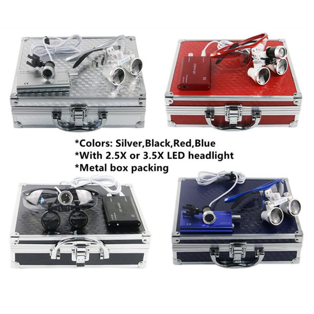 Dental loupes with led headlight (2)