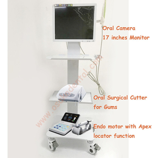 Mobile Cabinet with Surgical Cutter And Endo Motor with Apex Locator And Monitor