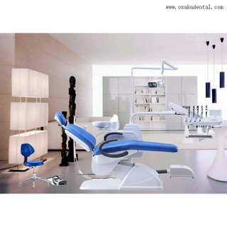 Dental Chair with Top Mounted with Blue Color