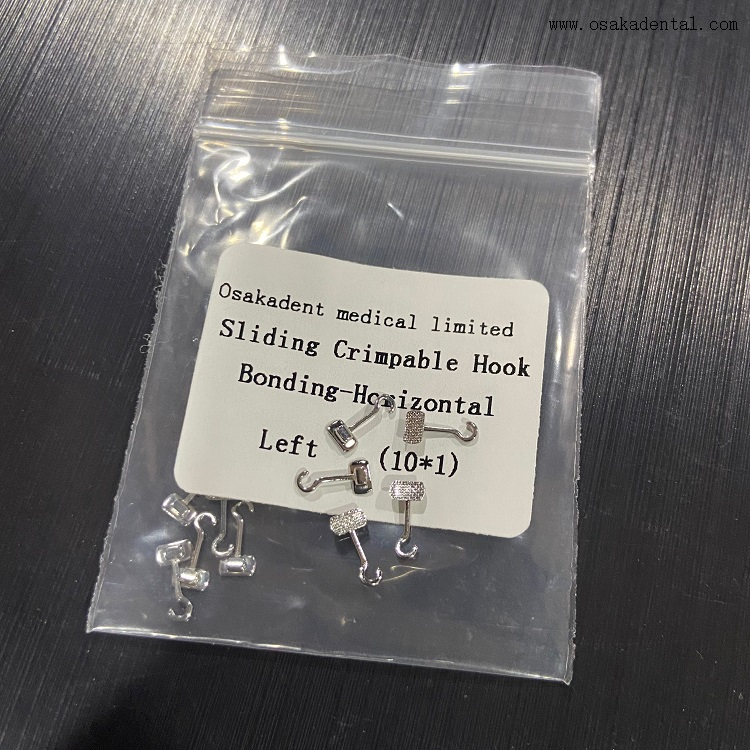 Dental Orthodontic Sliding Crimpable Hook Bonding-Horizontal