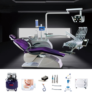 Top Mounted Tray Dental Chair Set with Big Seat