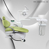 Soft leather dental chair with big x ray viewer/High class dental chair 