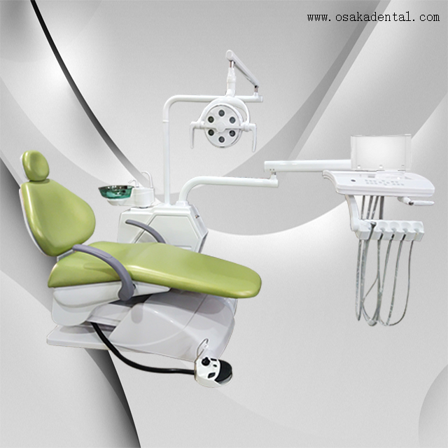 Soft leather dental chair with big x ray viewer/High class dental chair 