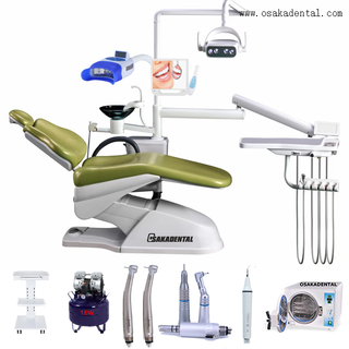 Economic dental chair with dental autoclave and dental handpice and dental air compressor