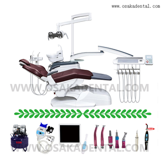 High quality dental chair with dental air compressor with one dentist stool of dental algiante powder