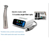 Dental burshless electric motor with red contra angle handpiece