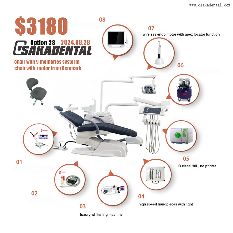 Dental Unit Set with Full Option Luxury dental unit For Dental Clinic OSA-A3 Option 28