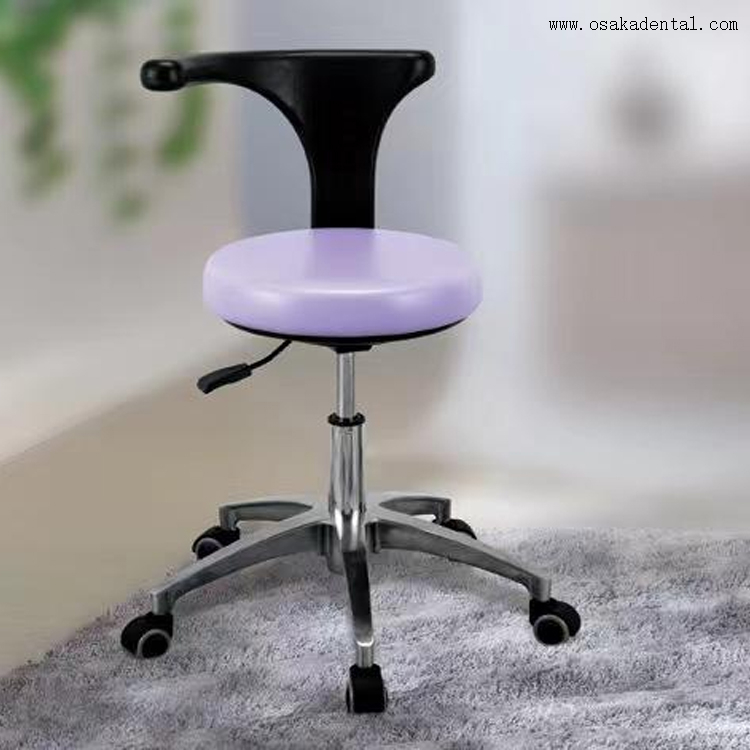 Simple Dental Chair Stool with PU Wheel