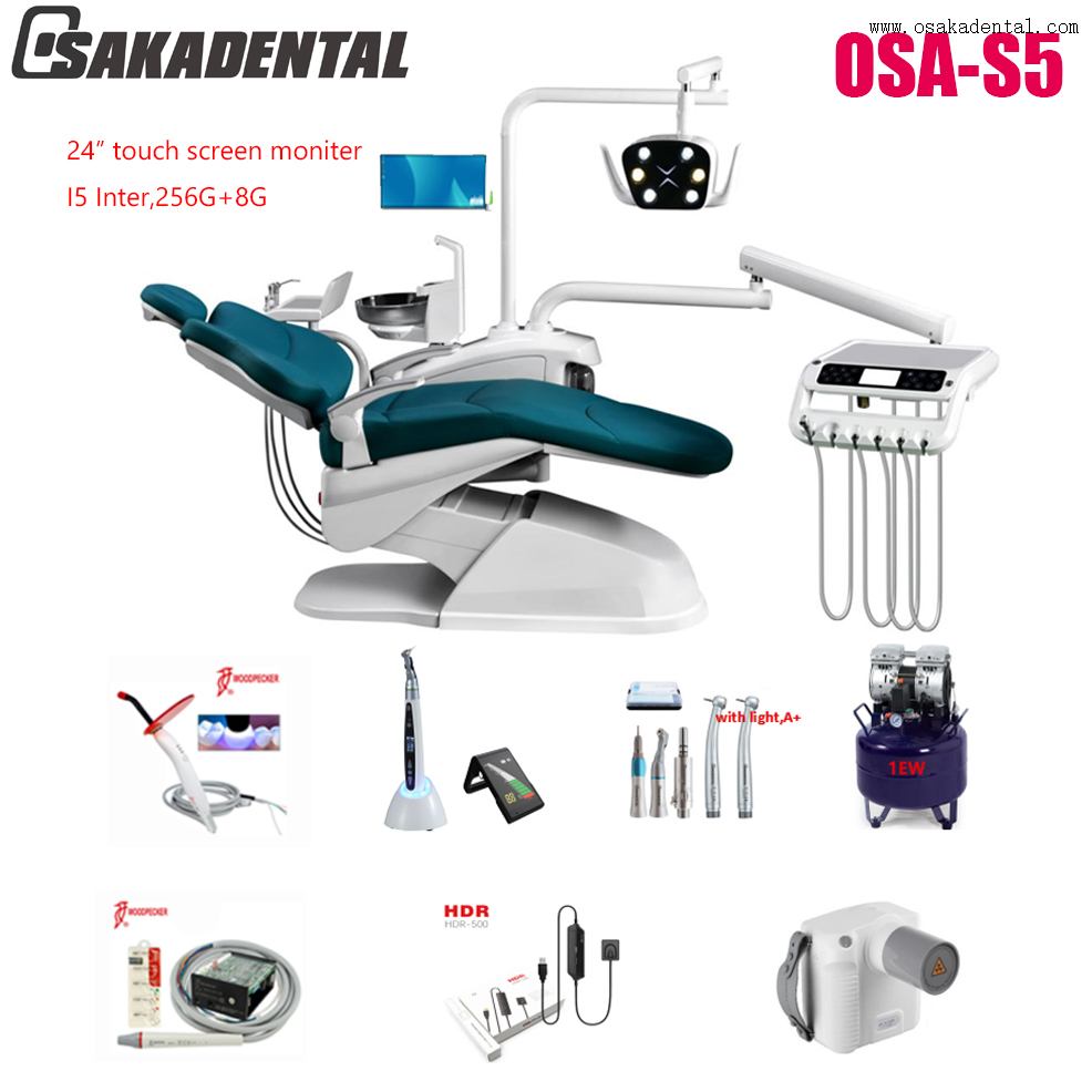 High Quality Electric Portable Dental Unit Chair Hospital Clinic Handpiece Dental Chair with option